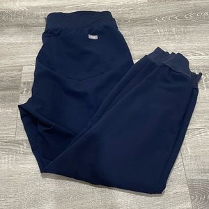 Figs joggers navy blue scrub pants siege L